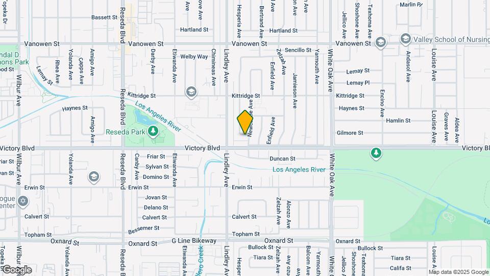 6411 Hesperia Ave Map and Location Details