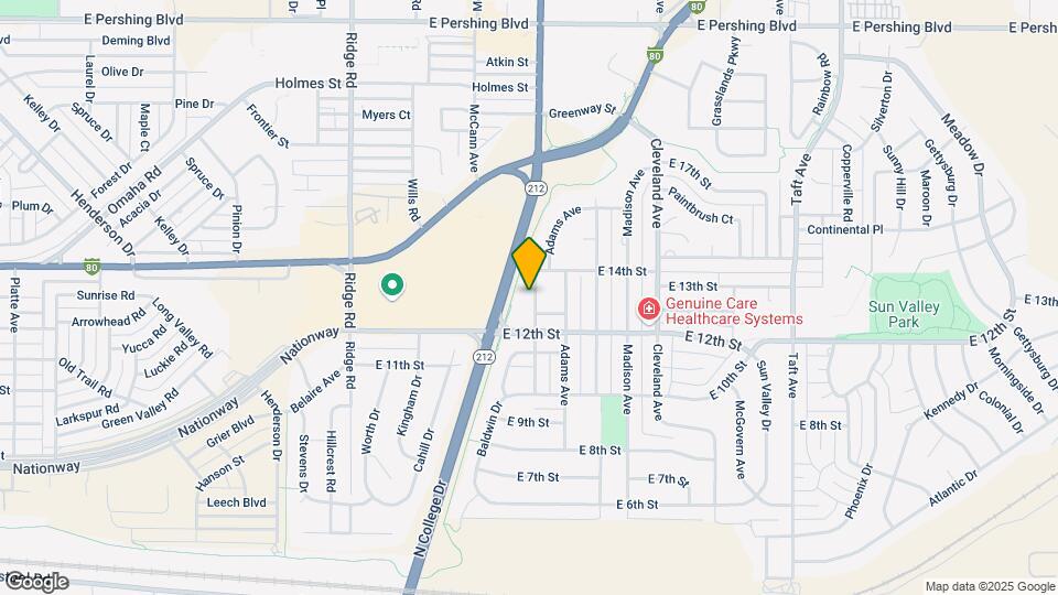 1308 Diamond Ave Map and Location Details