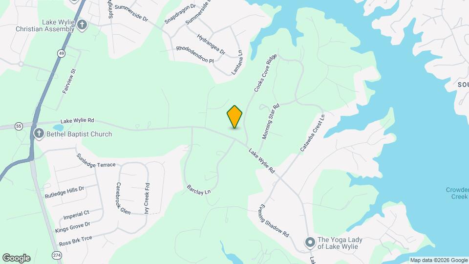 5950 Lake Wylie Rd Map and Location Details