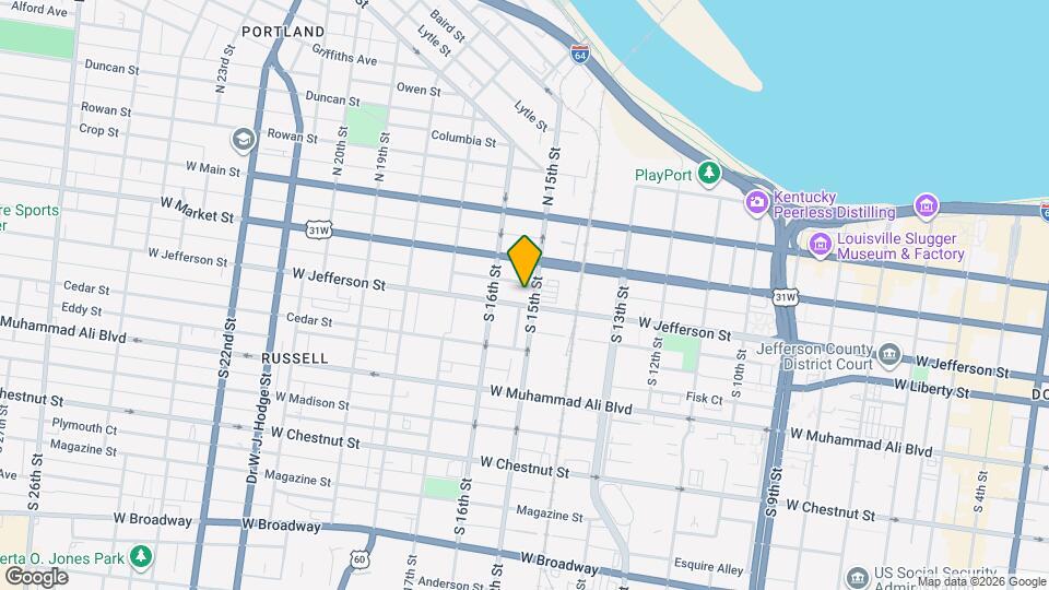 1507 W Jefferson St Map and Location Details