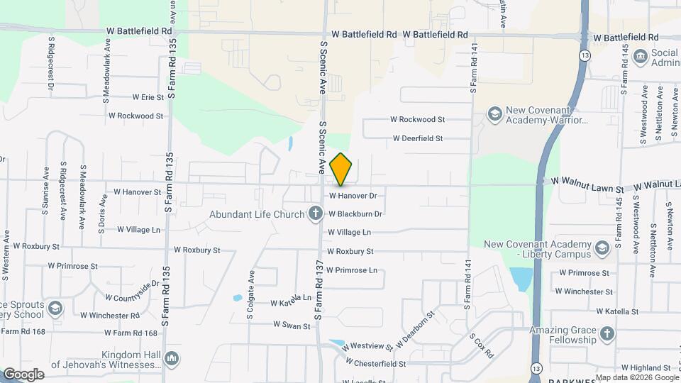 2633 W Hanover Dr Mapa y Detalles de la Ubicación