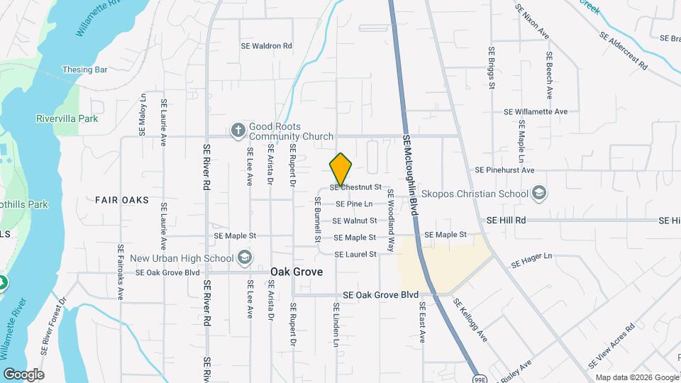2510 SE Chestnut St Map and Location Details