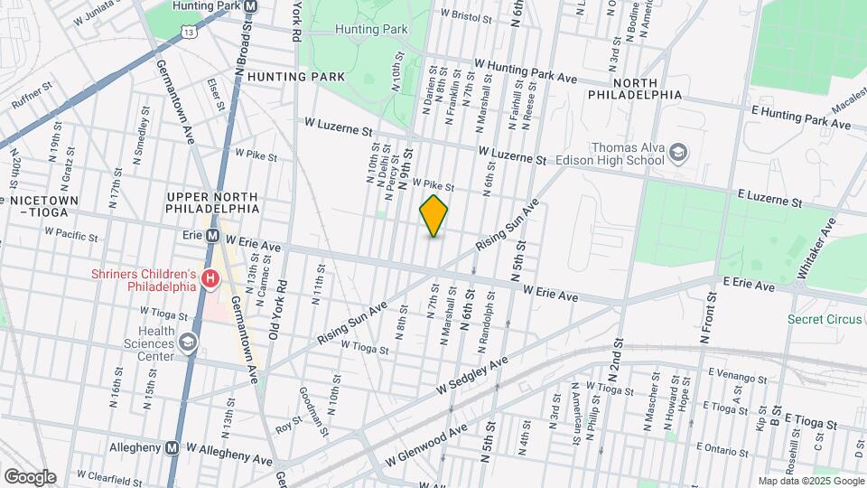 3739 N Franklin St Map and Location Details