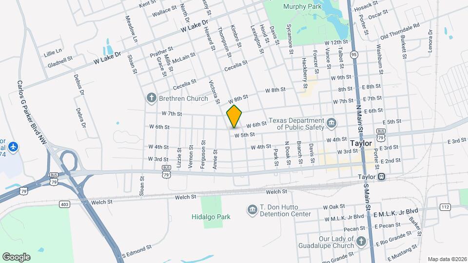 1013 W 6th St Map and Location Details