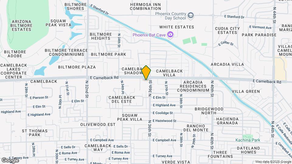 Pavillions on Camelback Mapa y Detalles de la Ubicación