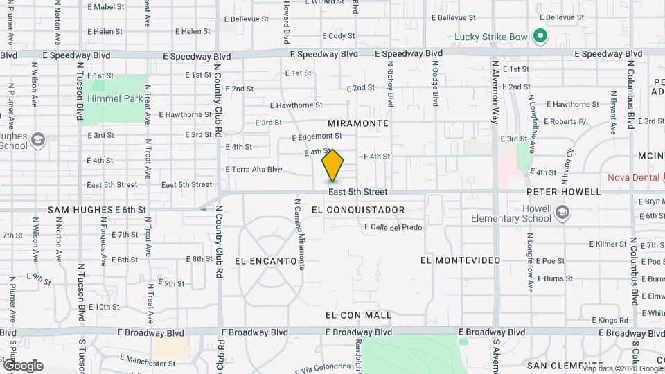 3407 East 5th Street Map and Location Details