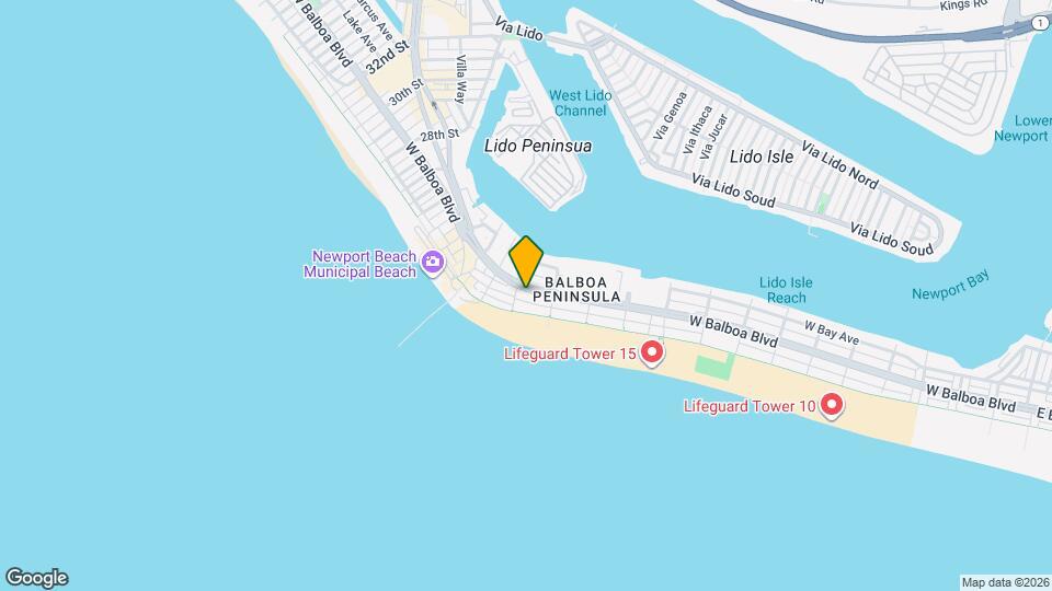 1825 W Balboa Blvd Map and Location Details