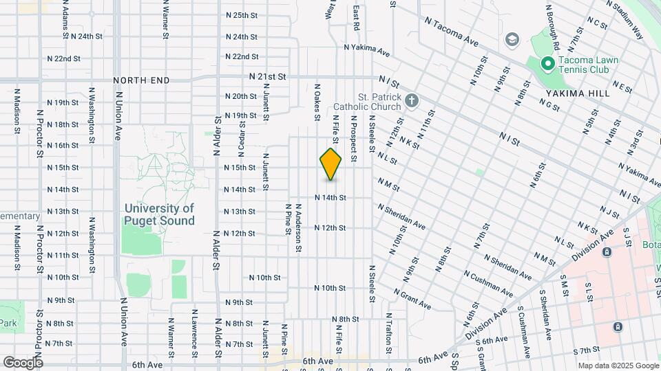 1414 N Fife St Map and Location Details