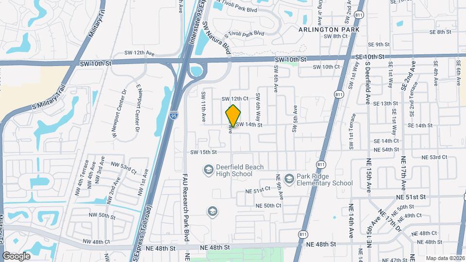 831 SW 14th Ct Map and Location Details