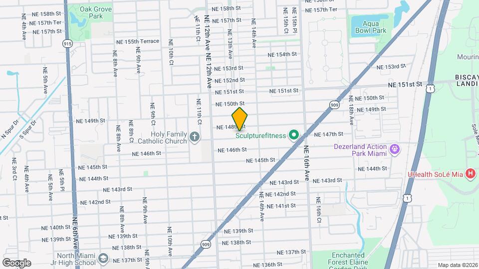1301 NE 147th St Map and Location Details