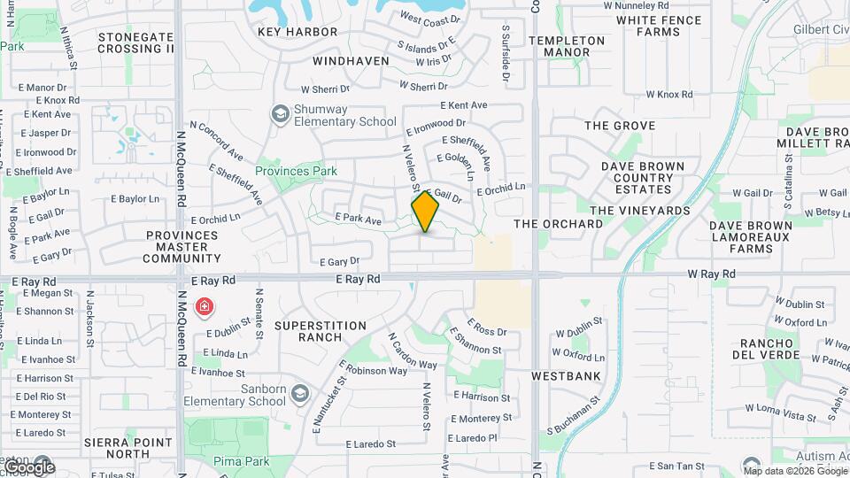 1691 E Park Ave Map and Location Details