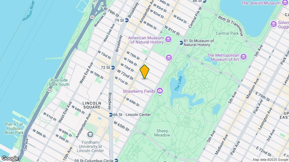 27 W 72nd St Map and Location Details