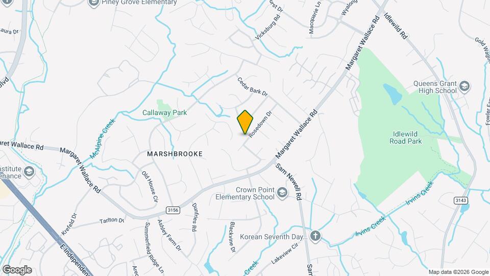 3617 Rosedown Dr Map and Location Details