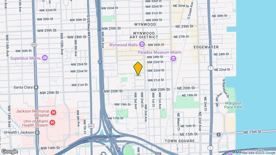 255 NW 21st St Map and Location Details