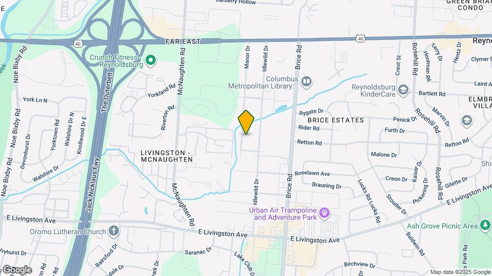 1500 Manor Dr Map and Location Details