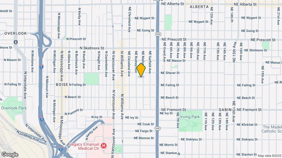 3937 NE Mallory Ave Map and Location Details
