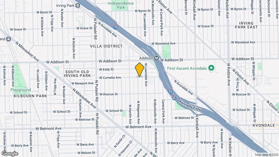 3457-3459 N Ridgeway Ave Map and Location Details