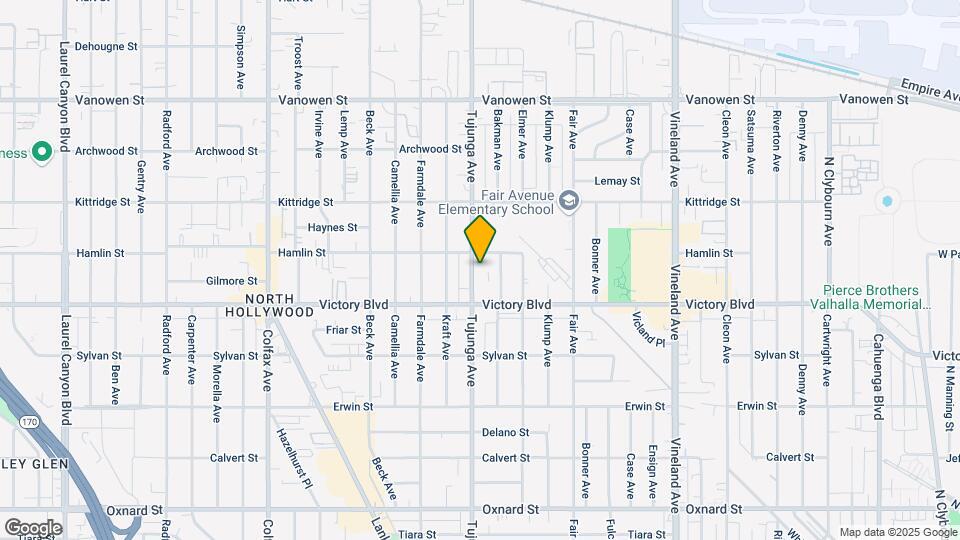 6444 Tujunga Ave Map and Location Details