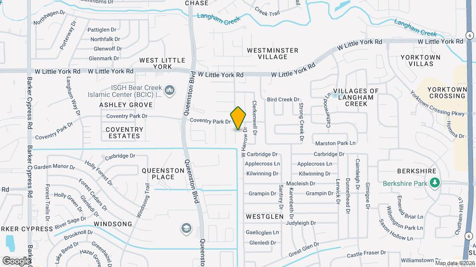 5726 Westminster Village Dr Map and Location Details