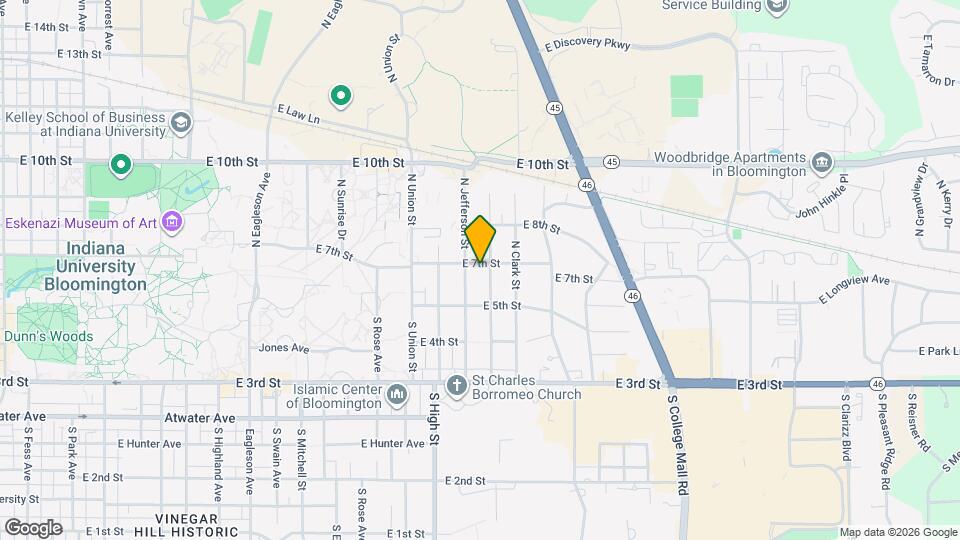 2210 E 7th St Map and Location Details