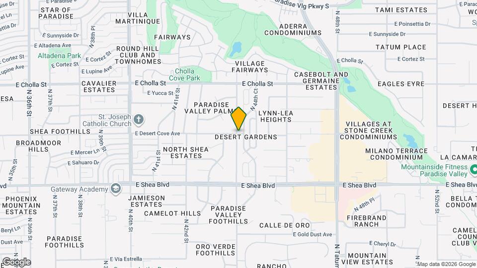 4357 E Desert Cove Ave Map and Location Details