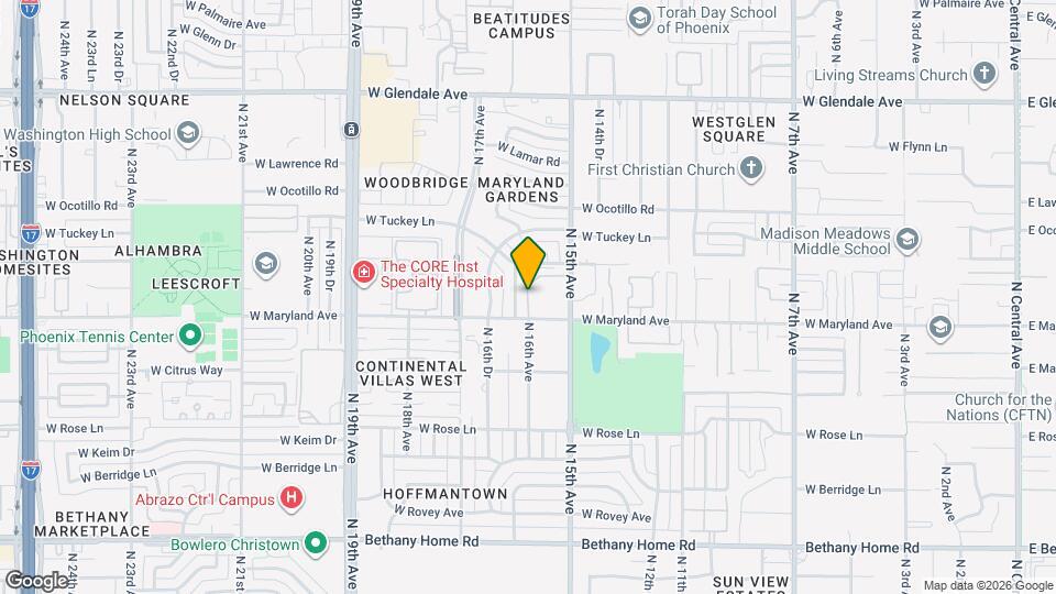 6533 N 15th Dr Map and Location Details