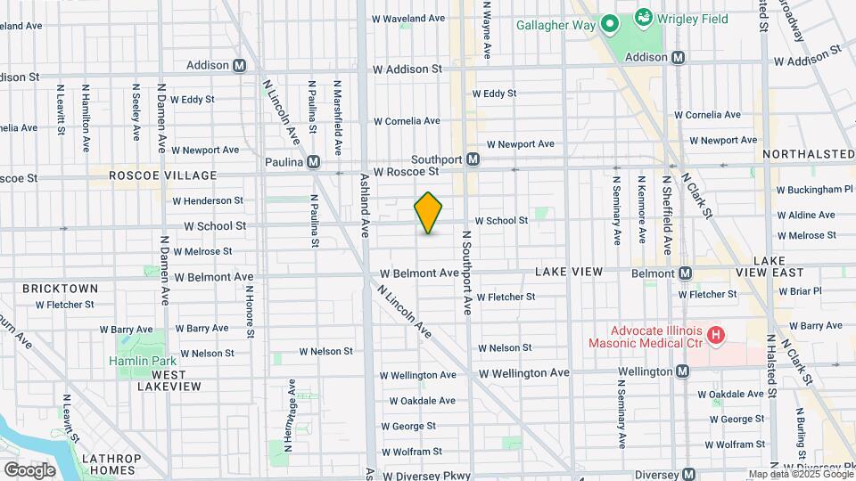 1446 W Melrose St Mapa y Detalles de la Ubicación