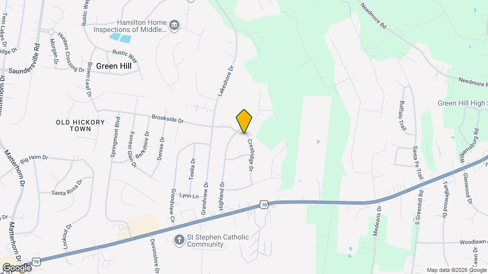 307 Crestridge Dr Map and Location Details