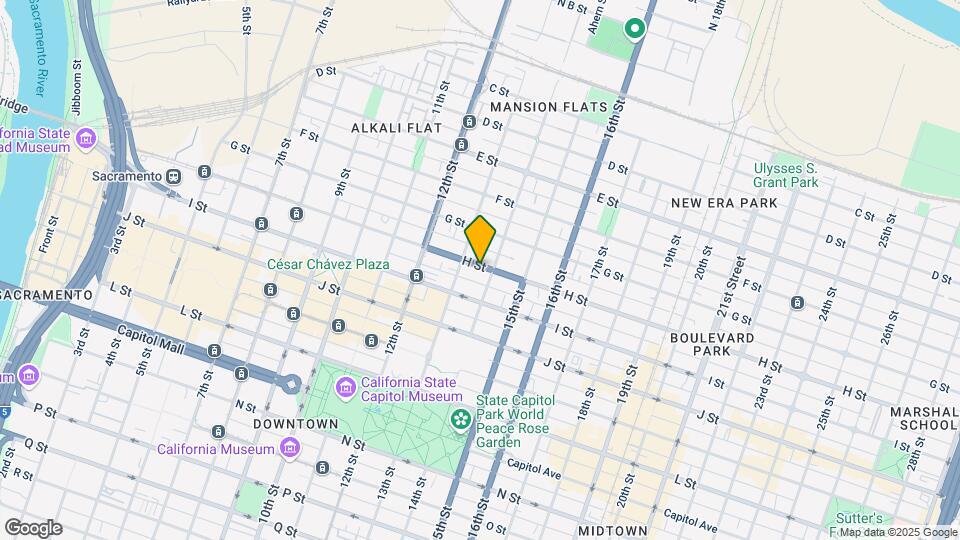 1322 H St Map and Location Details