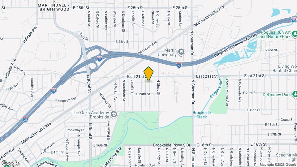 2038 E Adams St Map and Location Details