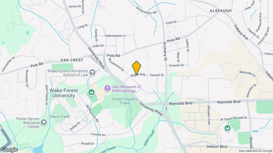 1603 Aspen Way Map and Location Details