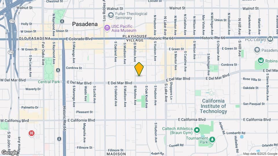 276 S El Molino Ave Map and Location Details