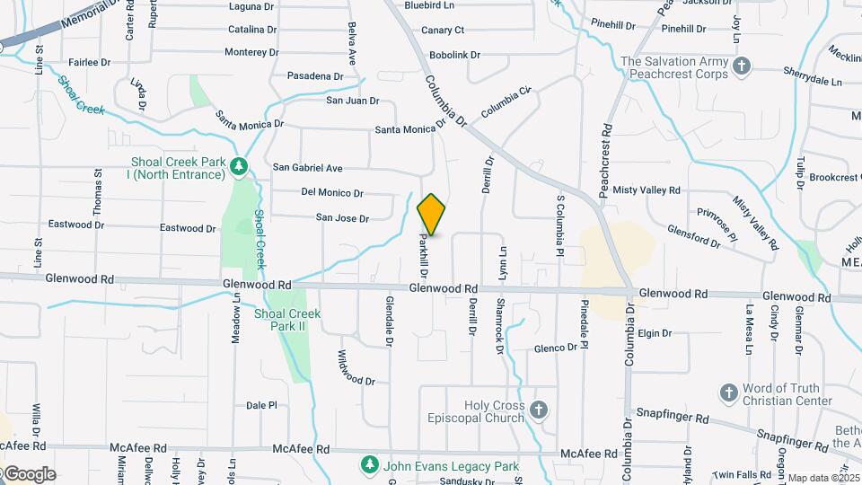 1766 Parkhill Dr Map and Location Details