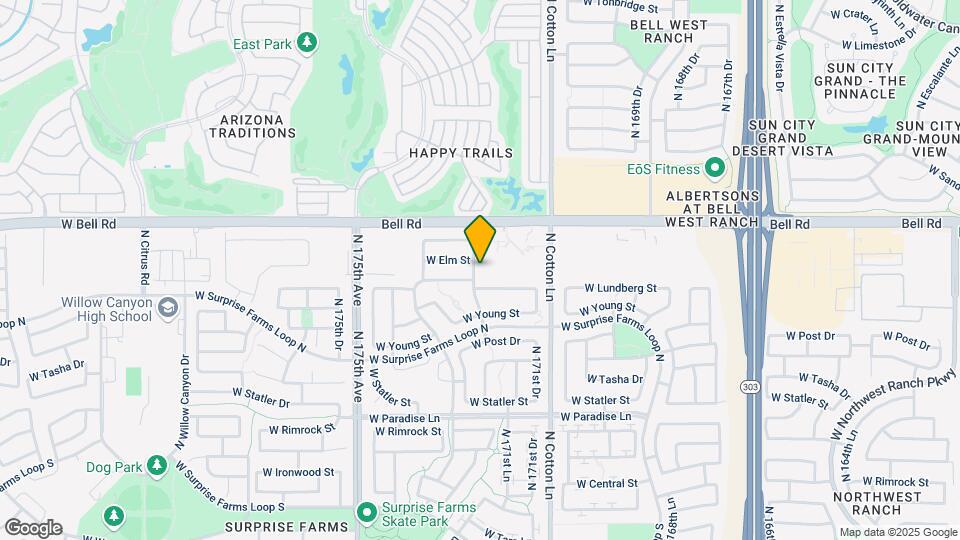 16731 N 172nd Ave Mapa y Detalles de la Ubicación