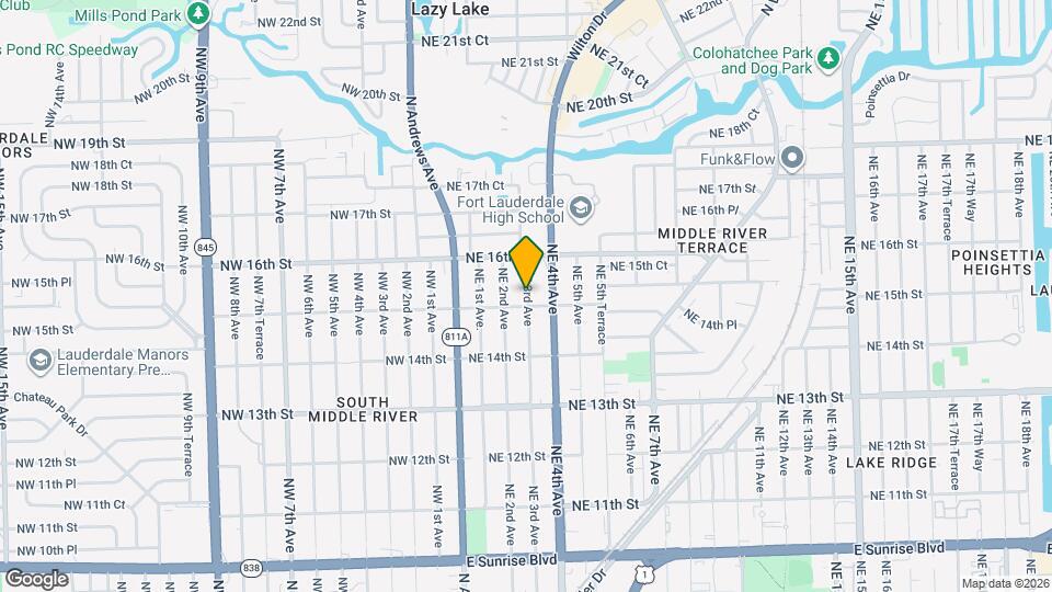 1519 NE 3rd Ave Map and Location Details