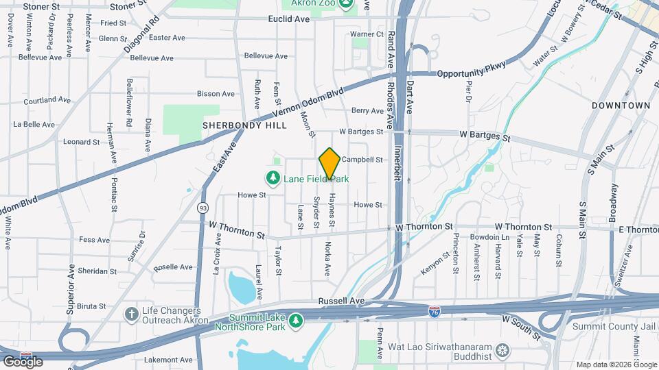 958 Haynes St Map and Location Details