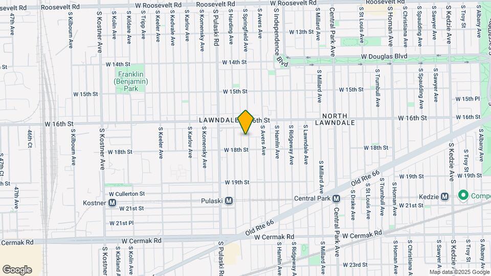 1636 S Springfield Ave Mapa y Detalles de la Ubicación