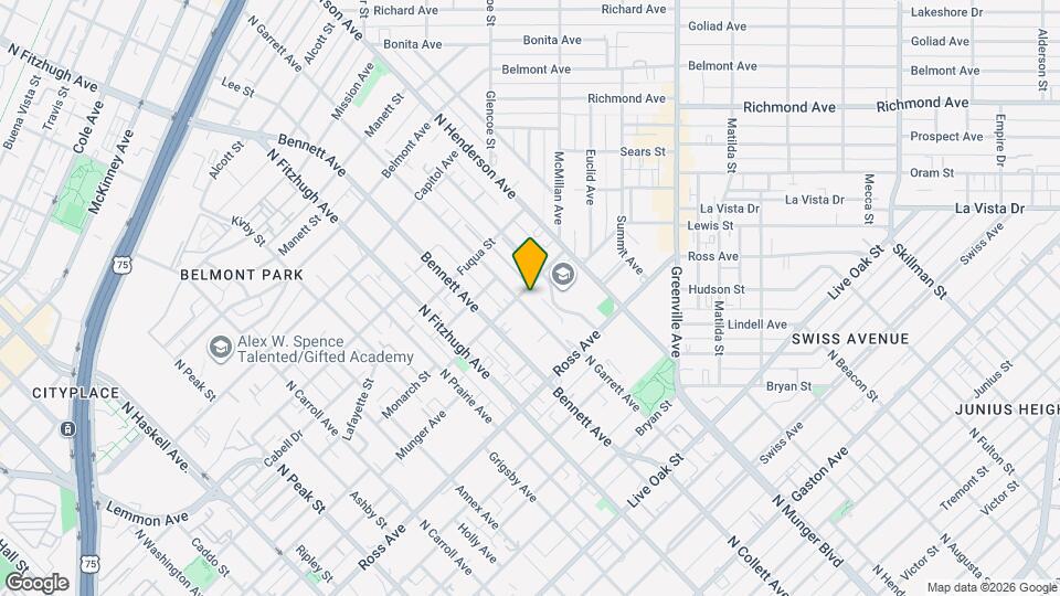 1832 N Garrett Ave, Unit 103 Mapa y Detalles de la Ubicación