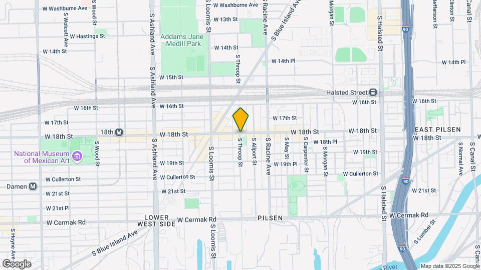 1801 S Throop St, Unit 205 Map and Location Details