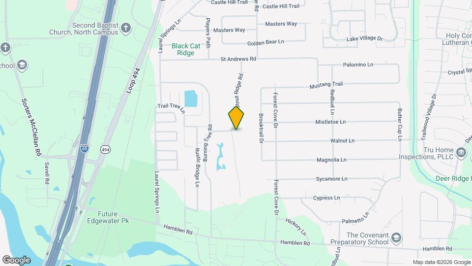 1402 Chestnut Ridge Rd Map and Location Details