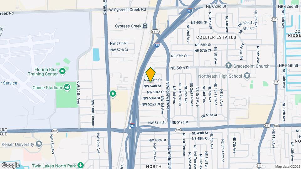 311 NW 54th St Map and Location Details
