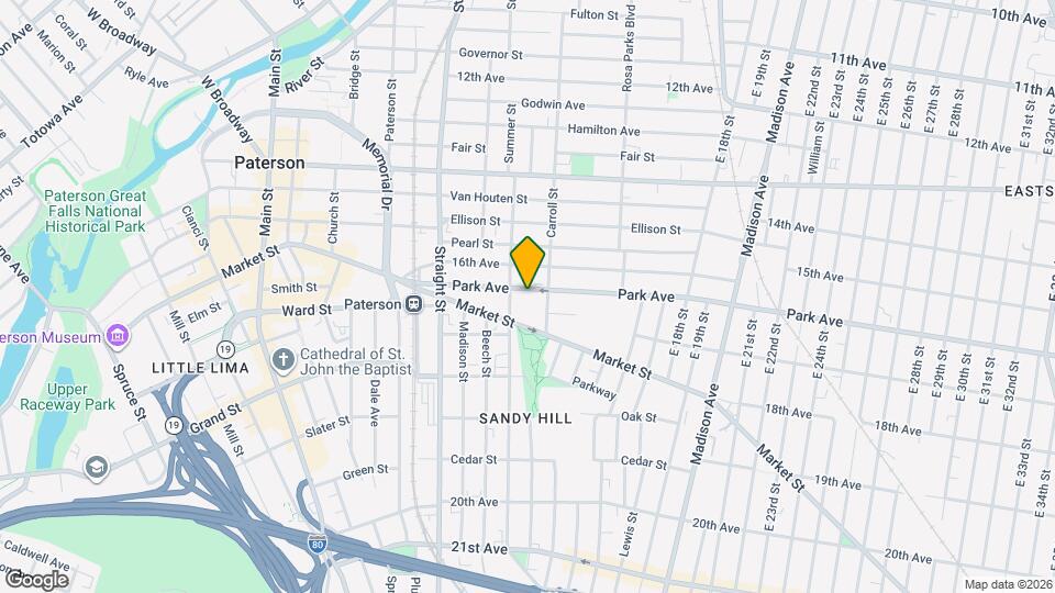 90 Park Ave Map and Location Details