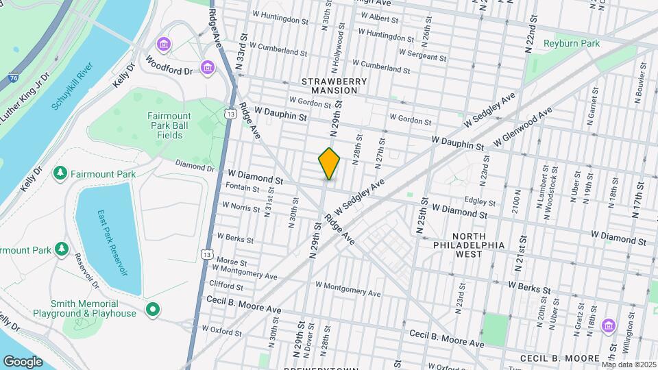 2841 W Diamond St Map and Location Details