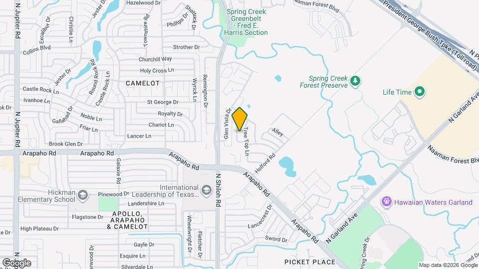 5026 Hearthcrest Dr Map and Location Details