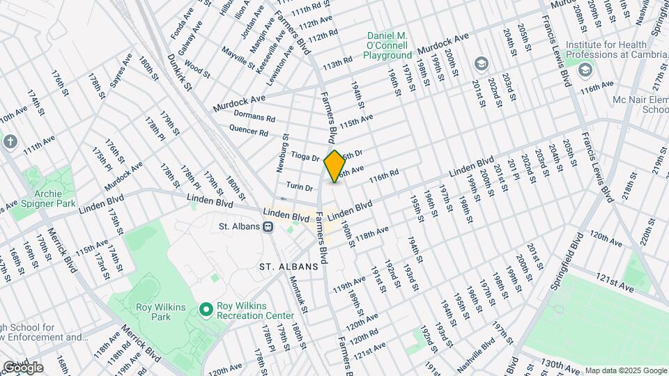 116-13 190th St Map and Location Details