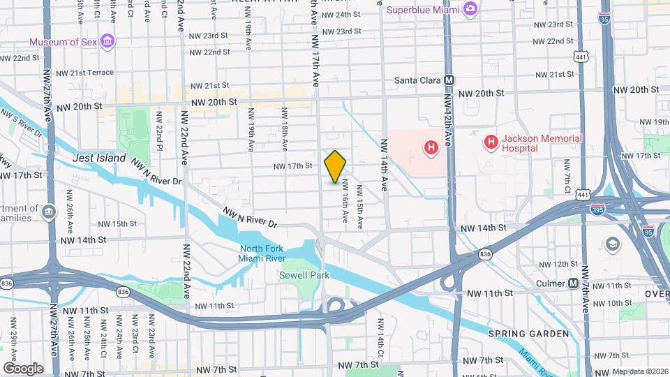 1625 NW 16th St Mapa y Detalles de la Ubicación