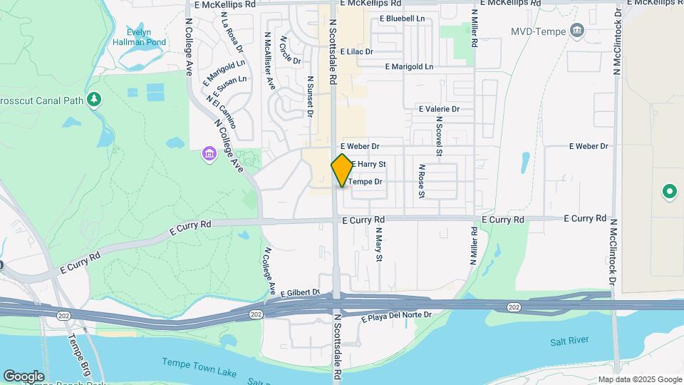 1115 N Scottsdale Rd Map and Location Details