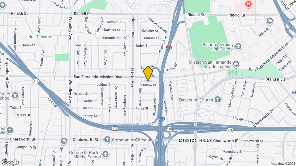 15701 Ludlow St Map and Location Details