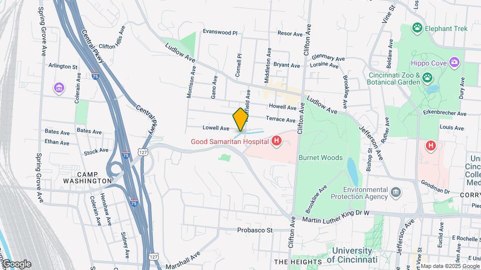 507 Lowell Ave Map and Location Details