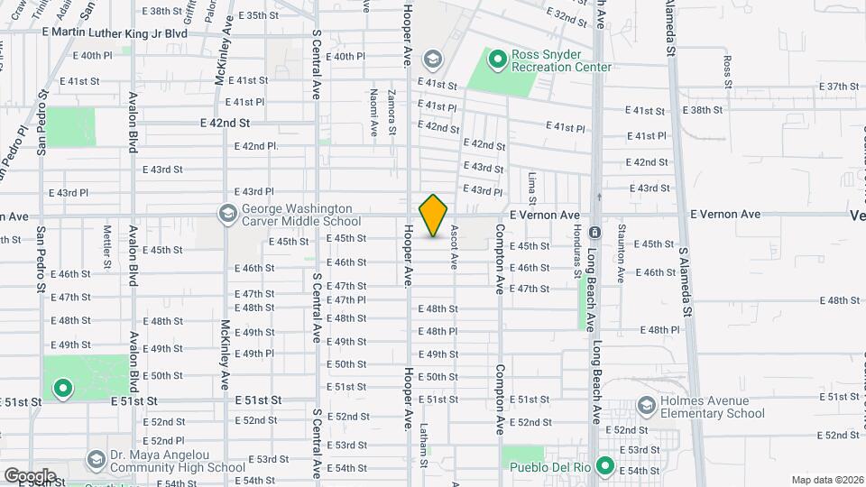 1344 E 45th St Map and Location Details